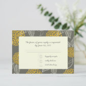 Vintage jaune et gris RSVP (Debout devant)