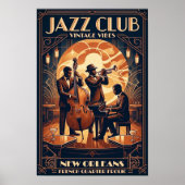 Vintage Jazz 1930s Art Poster (Devant)