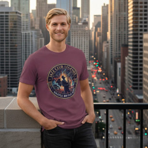 Vintage Jazz Club Legenden Soulvolle Muziek Tri-Blend Shirt