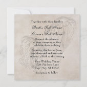 Vintage Jellyfish Beach Wedding Invitation (Dos)