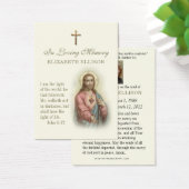 Vintage Jésus Écriture Funéraire Carte de prière (Bureau)