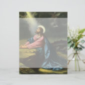 Vintage Jezus Christus bidt, tuin van Gethsemane (Staand voorkant)