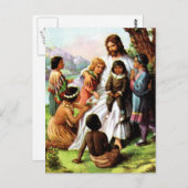 Vintage Jezus houdt van Briefkaart (Voorkant / Achterkant)