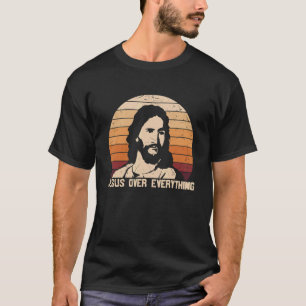 Vintage Jezus over alles Mijn God Savior C T-shirt