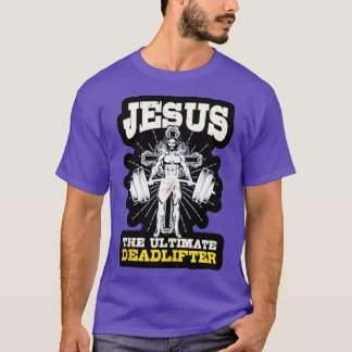 Vintage Jezus Ultimate Deadlifter Funny Christi T-shirt