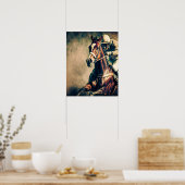 Vintage Jockey Horse Racing Poster (Keuken)