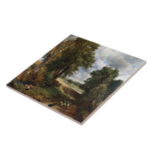 Vintage John Constable the Cornfield Tegeltje