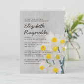 Vintage Jonquil Bridal Shower Invitations (Debout devant)