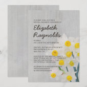 Vintage Jonquil Bridal Shower Invitations (Devant / Derrière)
