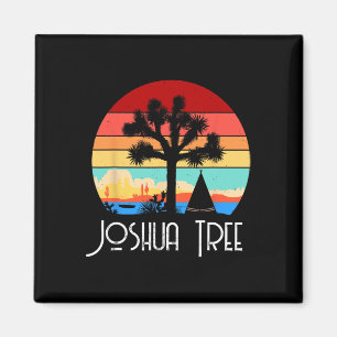 Vintage Joshua Tree National Park Retro Outdoor Ca Magneet