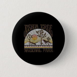 Vintage Joshua Tree National Park Retro Outdoor Ka Ronde Button 5,7 Cm