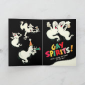 Vintage Joyeux Anniversaire Gay Spirits Carte Fant (Intérieur)