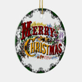 Vintage Joyeux Ornement de Noël (Droite)