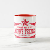 Vintage Joyeux Texas Christmas Mug (Centre)