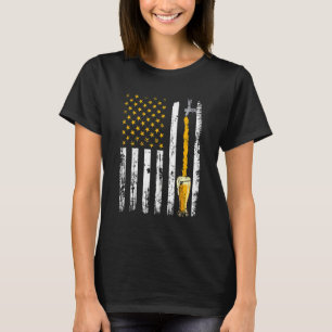 Vintage July Fourth Brouwerij Retro Bier Amerikaan T-shirt