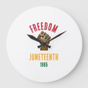 Vintage Juneteenth Vrijheid 1865 Pan-Afrikaans Pat Grote Klok