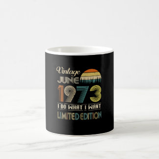 Vintage juni 1973 Wat ik wil Limited Edition Koffiemok