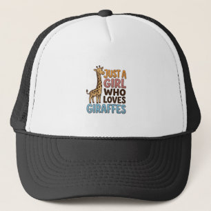 Vintage Just A Girl Who Loves Giraffes T-shirt (5) Trucker Pet