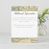 Vintage Kaart Extra Informatiekaart (Staand voorkant)