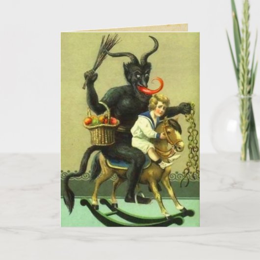 Vintage Kaart Krampus (Voorkant)