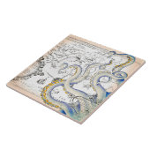 Vintage Kaart Tegeltje (Zijkant)