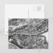 Vintage Kaart van Zürich Zwitserland (1850) (Voorkant / Achterkant)