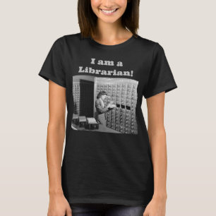 Vintage Kaart voor vrouwen en bibliotheek T-shirt