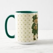 Vintage, kabouter St. Patrick's Day Mok (Links)