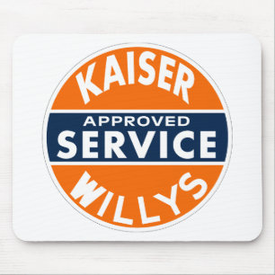 Vintage Kaiser Willys servicebord Muismat
