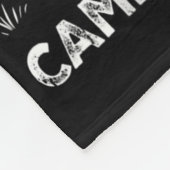 Vintage Kamp Bachelorette Feest Matching Wilde Ret Fleece Deken (Hoek)