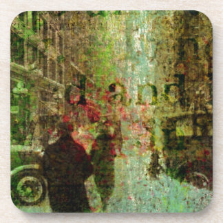 Vintage Kansas City Grunge Collage Bier Onderzetter
