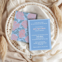 Vintage Kant-Inspiratie Bloeiende Rozen Blauwe Aqi
