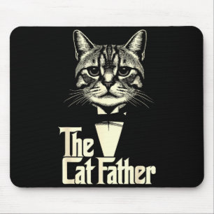 Vintage kat vader papa leven kat papa gelukkige va muismat