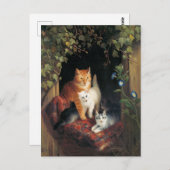 Vintage katten Briefkaart (Voorkant / Achterkant)