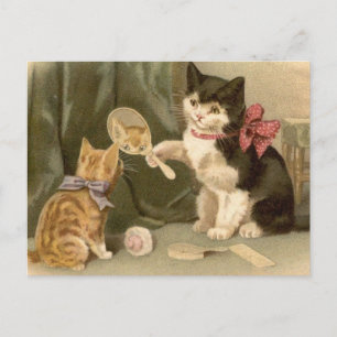 Vintage katten Briefkaart