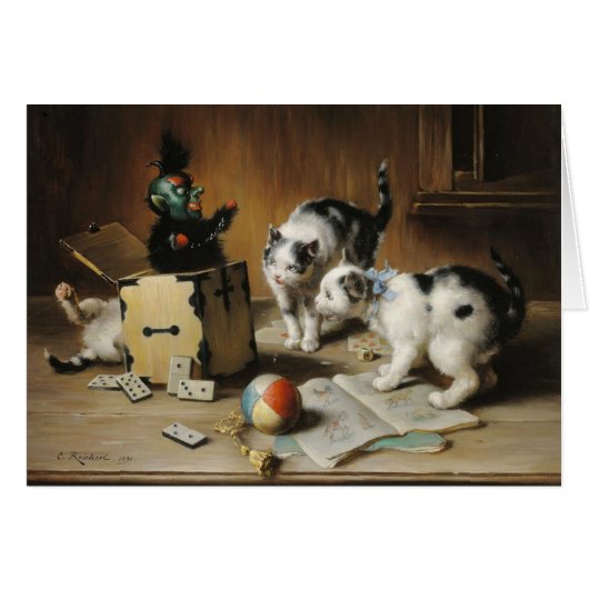Vintage - Katten die door een Jack in de Doos word (Voorkant Horizontaal)
