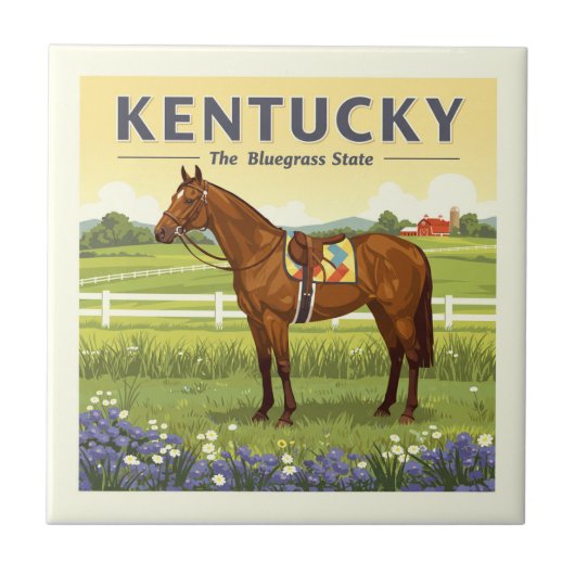 Vintage Kentucky Tegeltje (Voorkant)