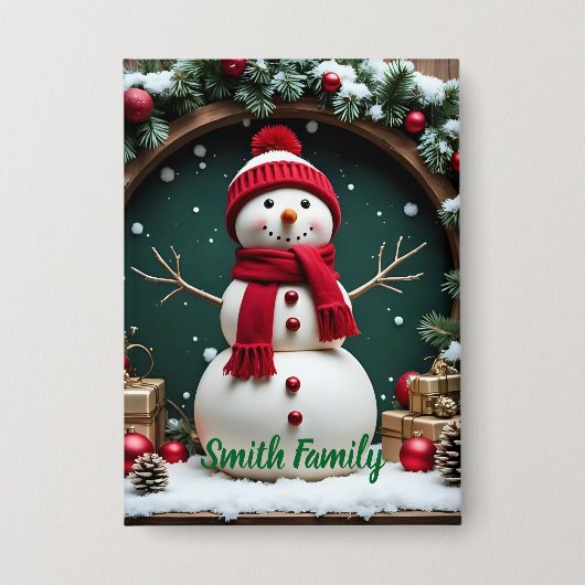 Vintage Kerst - Button (Voorkant)