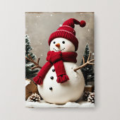 Vintage Kerst - Button (Voorkant)