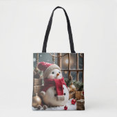 Vintage Kerst - Canvas tas (Voorkant)