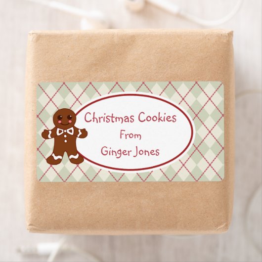 Vintage Kerst Cookies Keuken Labels (Insitu)