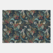 Vintage Kerst Elegante Sparkle Inpakpapier Vel (Voorkant)