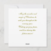 Vintage kerst engel en kind feestdagenkaart (Achterkant)