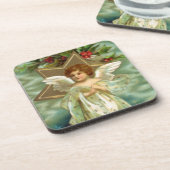 Vintage Kerst Engel Onderzetters (Linkerzijde)