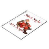 Vintage Kerst Grappige Sinterklaas Notitieboek (Linkerzijde)