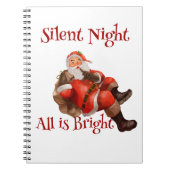 Vintage Kerst Grappige Sinterklaas Notitieboek (Voorkant)