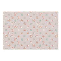 Vintage Kerst inpakpapier 3 vellen