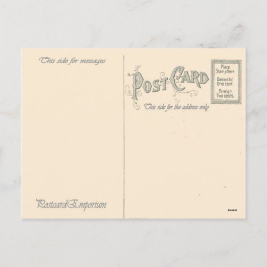 Vintage kerst, kerstkat feestdagenkaart (Achterkant)