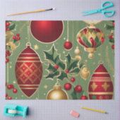 Vintage kerst ornamenten tissuepapier (Craft)