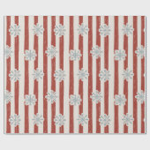 Vintage Kerst Rode Sleds Cadeaupapier (Vlak)